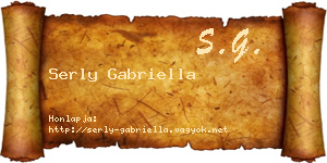 Serly Gabriella névjegykártya