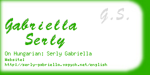 gabriella serly business card
